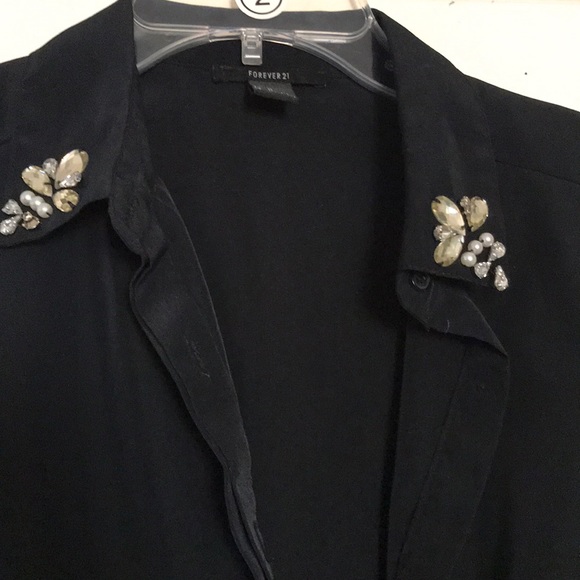 Black romper with jewel accents - Picture 2 of 2